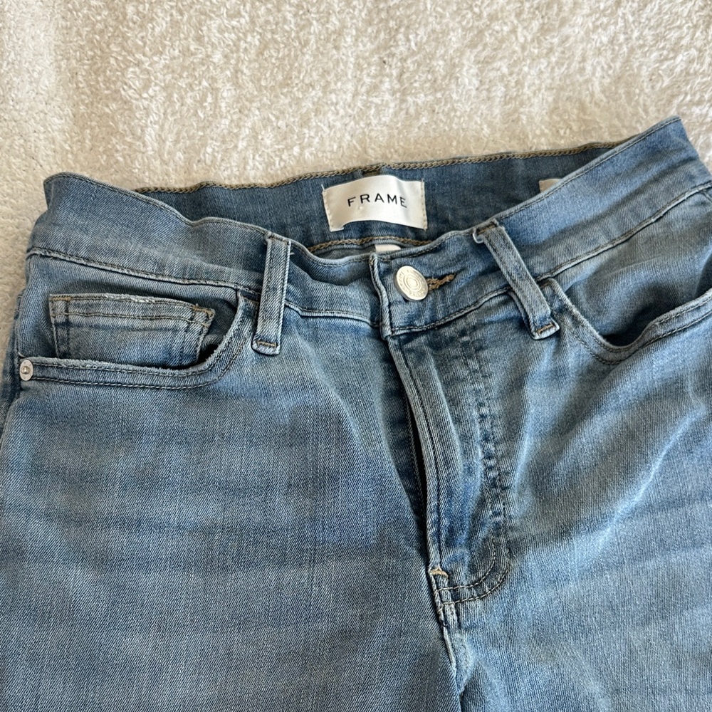 Frame Denim Women's Light Blue High Rise Jeans